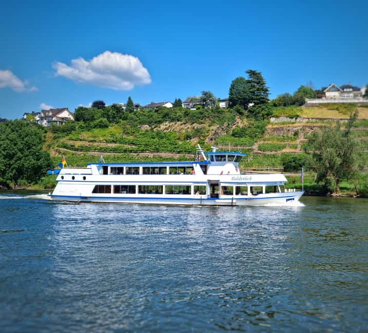 2-River Day-trip by boat to Koblenz and return from Alken - Along the Moselle: castles, locks, and vineyard slopes