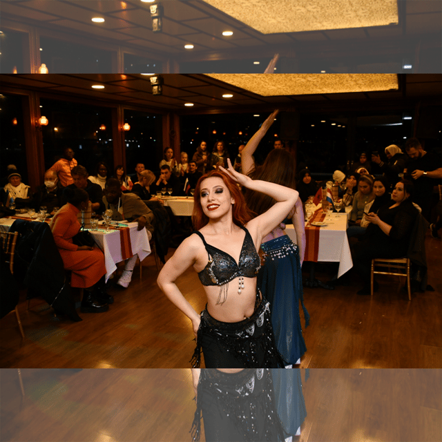 All Inclusive; Istanbul Bosphorus Dinner Cruise w/live shows - Istanbul by night from the Bosphorus
