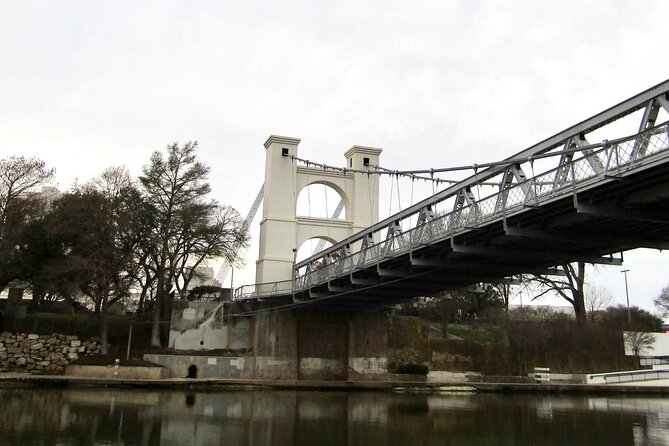 Amazing Brazos River Morning or Sunset Boat Adventure in Waco - The Waco Suspension Bridge by boat