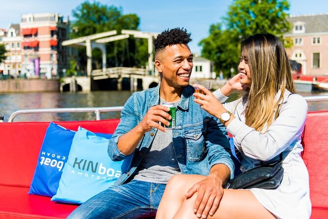 Amsterdam Canal Cruise in Open Boat with Unlimited Drinks Option - Passing the Hermitage Museum