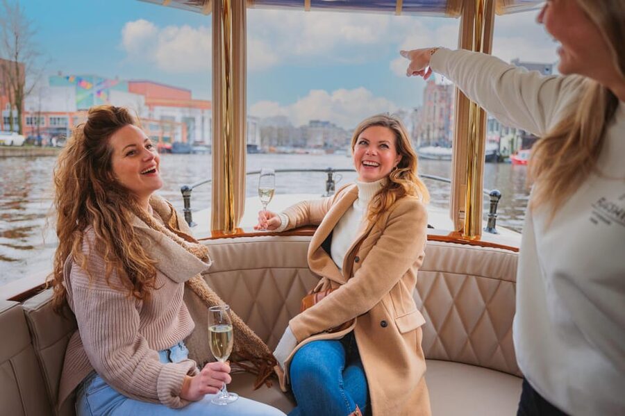 Amsterdam: Canal Cruise with Bubbles & Bites - Golden Bend and the Anne Frank House