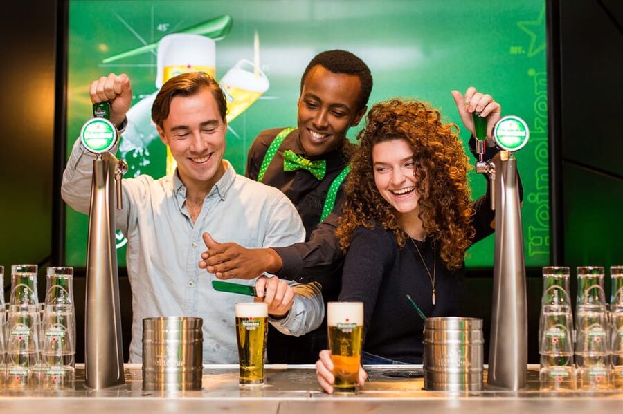 Amsterdam: City Canal Cruise and Heineken Experience Ticket - Interactive rooms, branding, and the final drinks