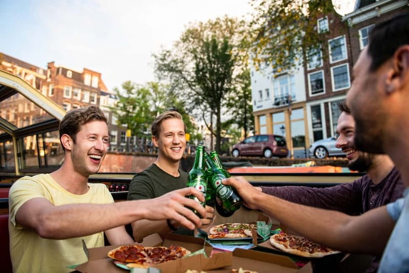 Amsterdam: Evening Pizza Cruise Along the Canals - Starting at Damrak 16 near Central Station