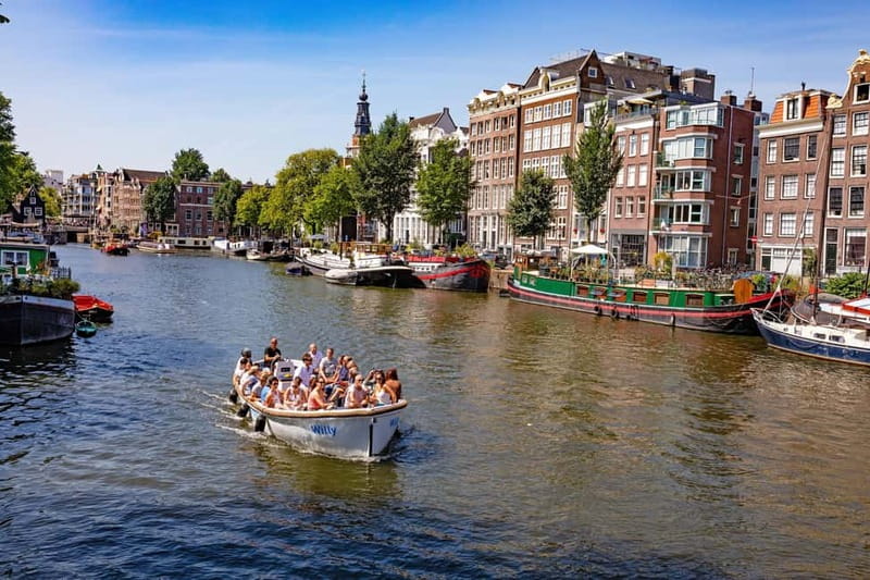 Amsterdam: Guided City Highlights Open Boat Canal Cruise - Amsterdam Centraal and the IJ River