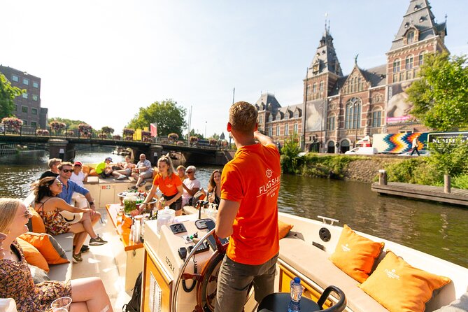 Amsterdam Luxury Canal Cruise + Unlimited Drinks & Bites option - From the Amstel to the Skinny Bridge