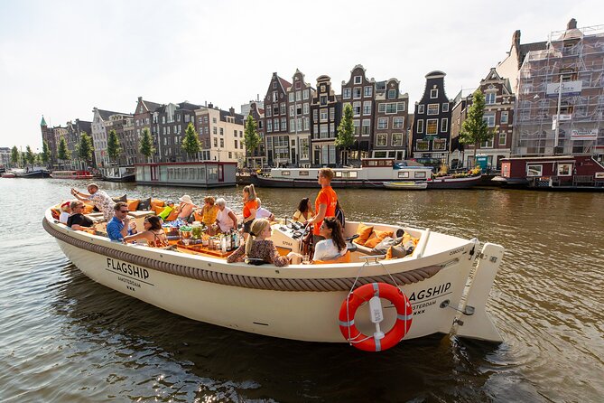 Amsterdam Luxury Canal Cruise + Unlimited Drinks & Bites option - The 15-bridge view and central Amsterdam