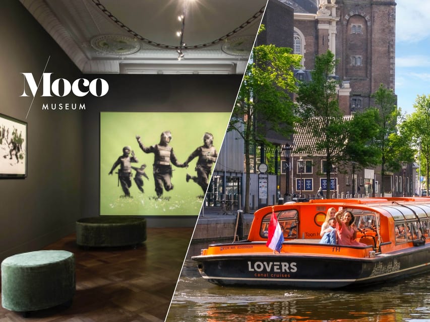 Amsterdam: Moco Museum Entry Ticket and Canal Cruise - Key points at a glance