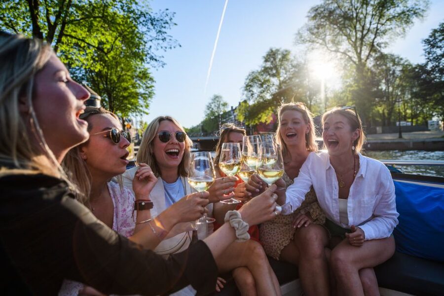 Amsterdam: Private Canal Booze Cruise with Unlimited Drinks - NEMO Science Museum and the eastern waterfront