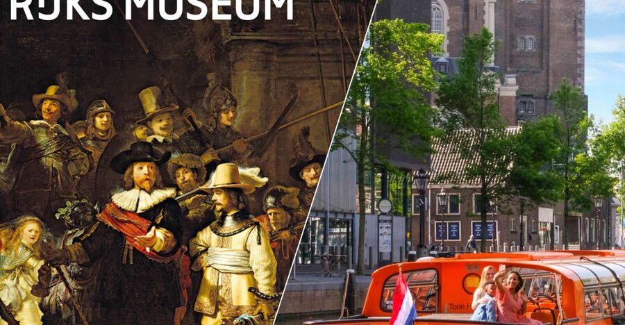 Amsterdam: Rijksmuseum Entry Ticket and Canal Cruise Combo - A one-hour cruise through the Canal Belt