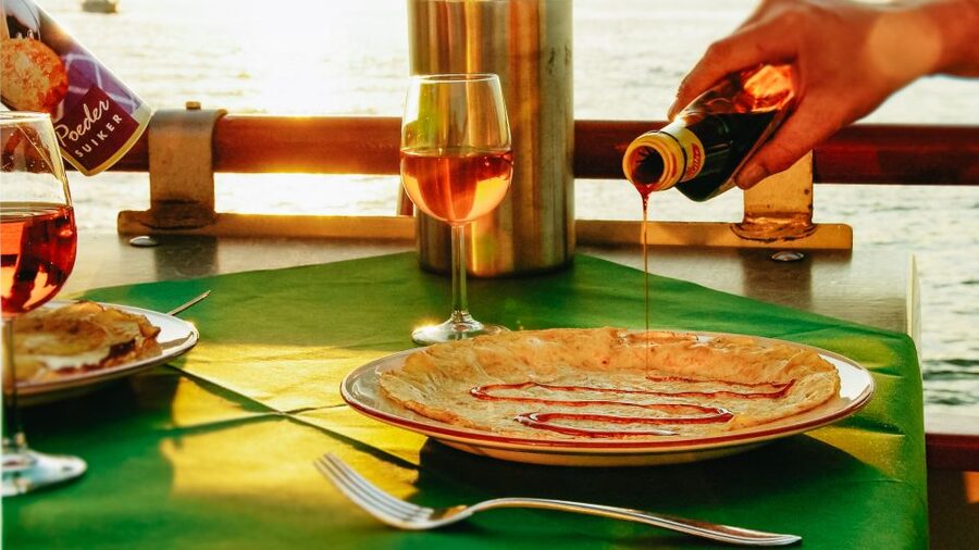Amsterdam: River Cruise With All-You-Can-Eat Dutch Pancakes - Boarding and settling in for 75 minutes