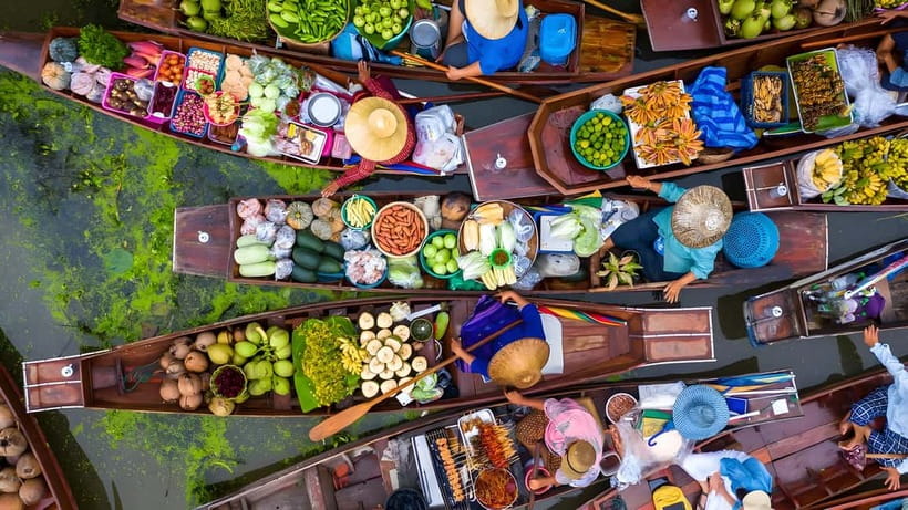 Bangkok: Railway, Floating Market & Chao Phraya Cruise Tour - Three sides of Bangkok in one long day