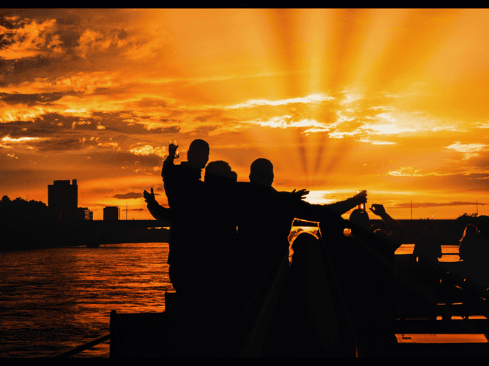 Bonn: Sunset Boat Tour on the Rhine - The first hour: lounge music and a slower Rhine