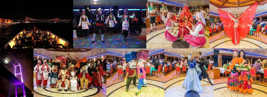 Bosphorus: Dinner Cruise with Live Performances Experience - Dinner built around Turkish-style grilled dishes