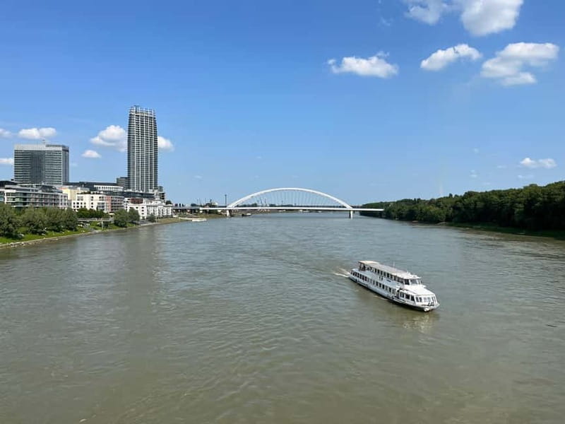 Bratislava - Hainburg - Bratislava: Cruise on the Danube - Cruising toward Devín Castle and the Morava River