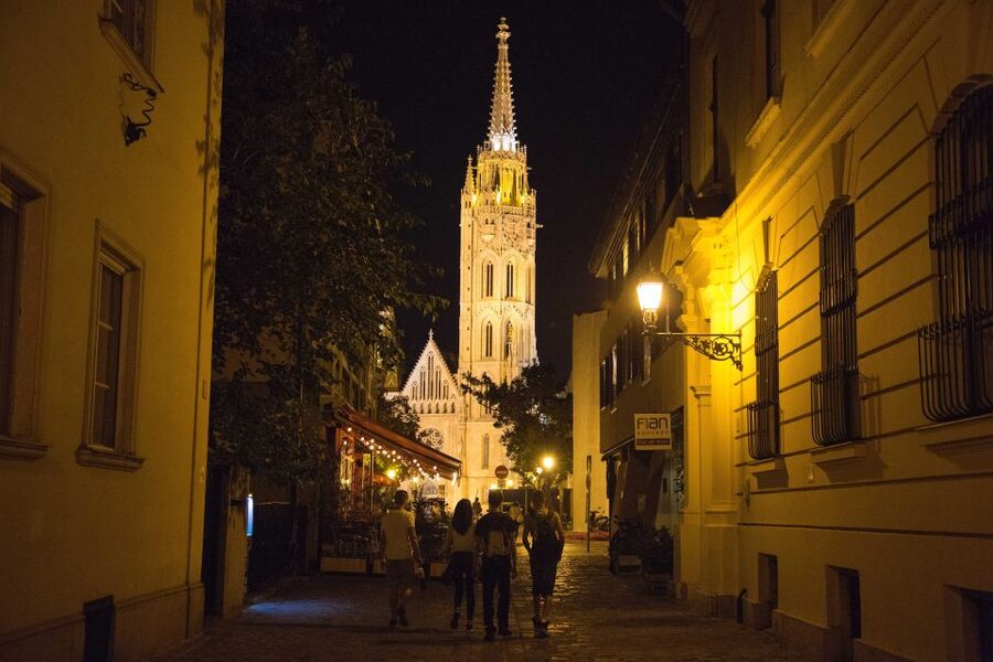 Budapest: Night Walking Tour with River Cruise and Wine - Starting outside the Opera House