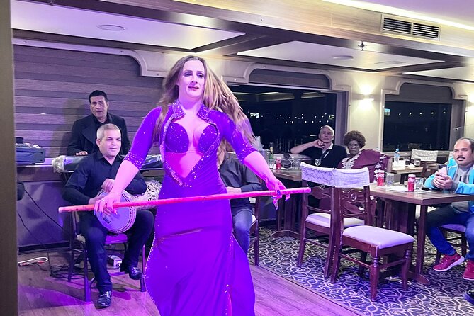 Cairo dinner cruise in Nile River ,Belly Dance and Tanura Show - What the experience feels like for solo visitors and couples