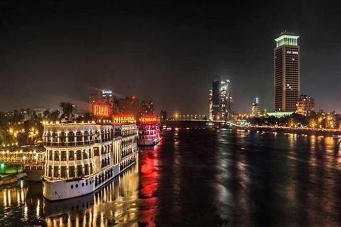 Cairo Dinner Cruise on the River Nile with Belly Dancing Show - Two hours on the Nile after dark