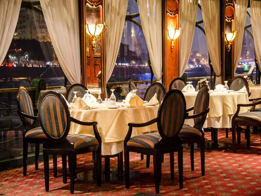 Cairo: Luxury Dinner Cruise On The Nile River - The open buffet: quantity over fine dining