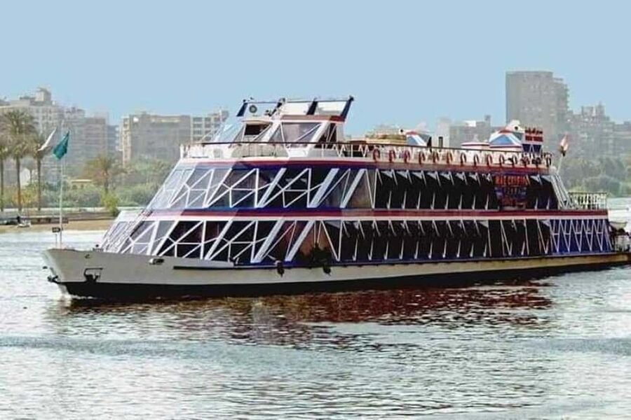 Cairo: Nile Dinner Cruise with Belly Dancer Show and Music - Cairo after dark from the Nile