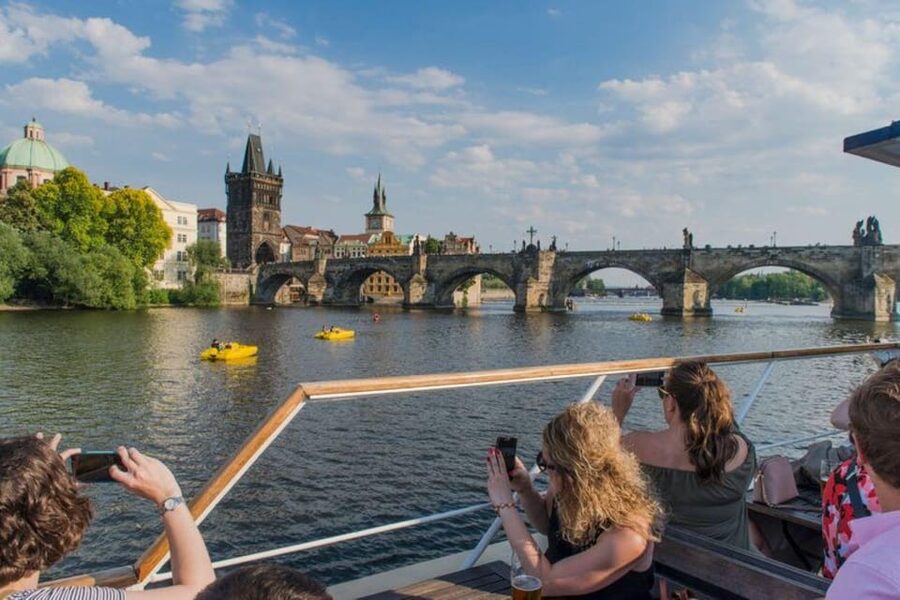 City Sightseeing Prague HOHO Bus, Castle Tour + River Cruise - The Vltava cruise from Pier 3