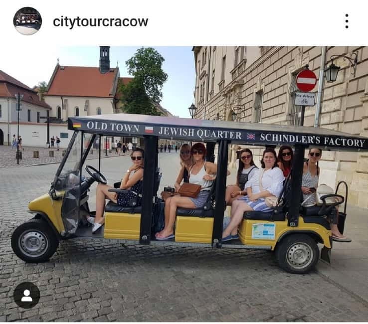 City Tour Cracow golf car plus Cruise on the Vistula River. - Kazimierz, where the route slows in spirit