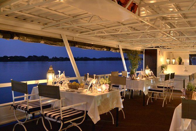 Dinner Cruise on the Zambezi River, Victoria Falls - A four-course meal with drinks included