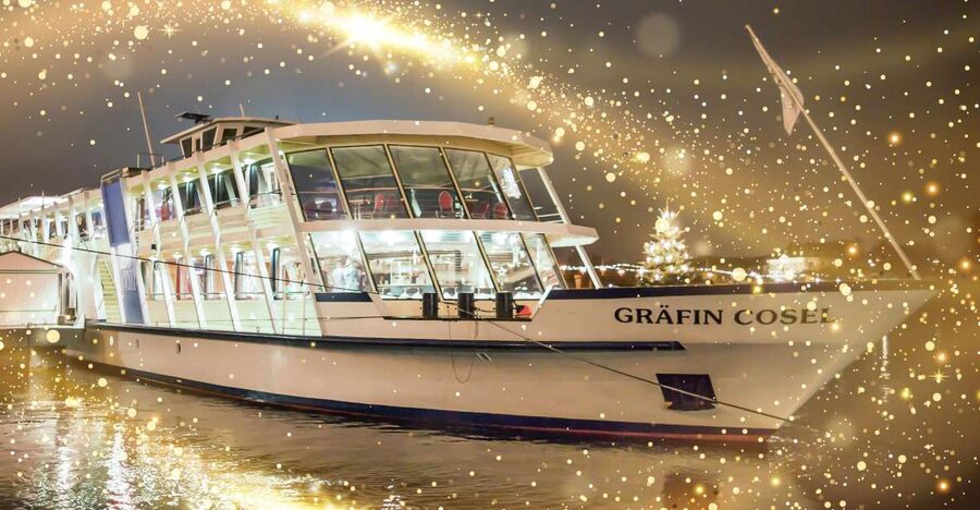 Dresden: Christmas Lunch - festive river cruise - What the three-hour schedule feels like