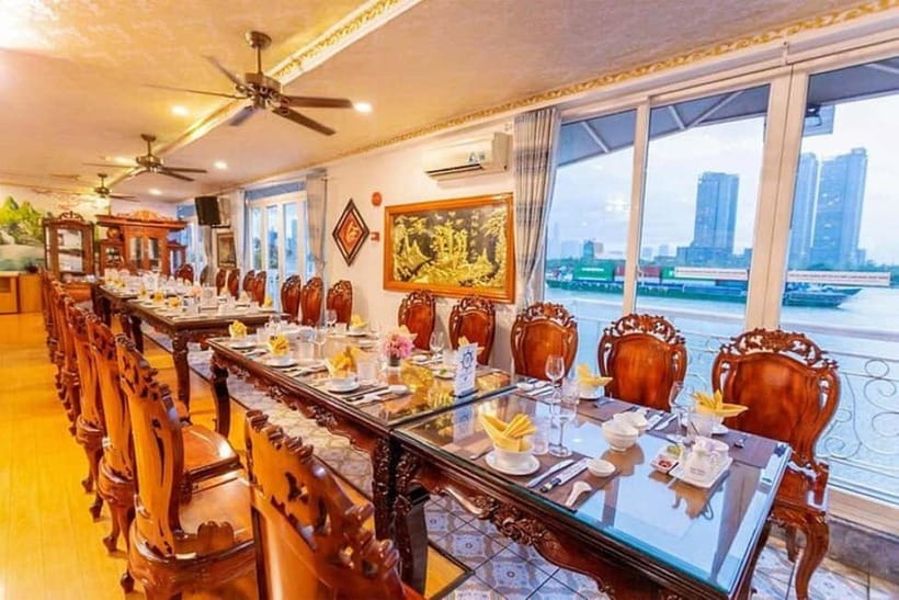 Experience Dinner On Luxury Cruise Along Saigon River - City lights along the Saigon River