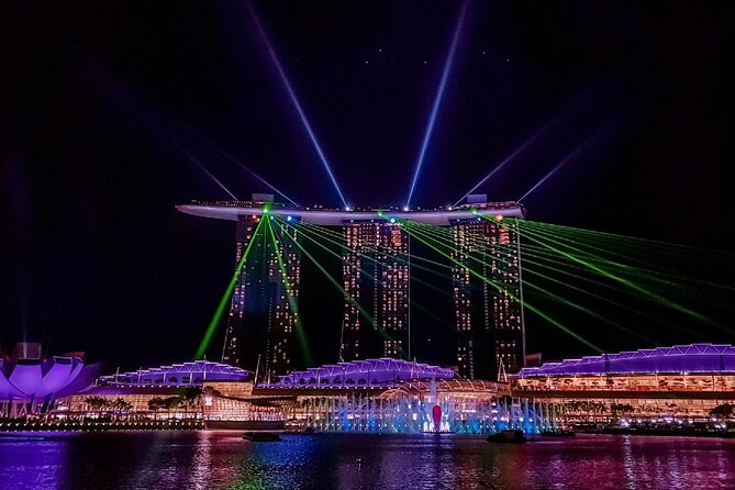 Fun Vee Night Out Guide Tour with River boat - Gardens by the Bay and the Rhapsody show