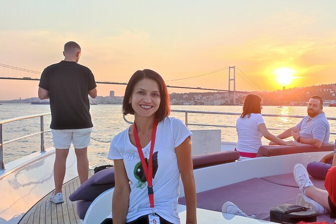Guided Bosphorus Sunset Cruise on Luxurious Yacht - Small Group Cruise - Maiden’s Tower, a landmark surrounded by stories