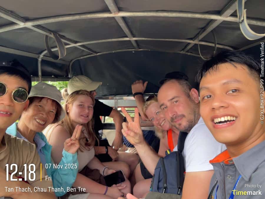 HCM: Authentic Mekong Delta - Boat, TukTuk, Khot Cake Making - Making bánh khọt with local cooks