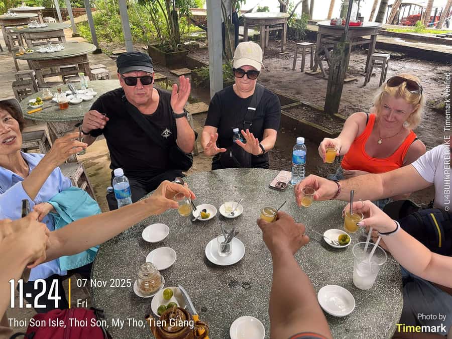 HCM: Authentic Mekong Delta - Boat, TukTuk, Khot Cake Making - The early road trip from Ho Chi Minh City