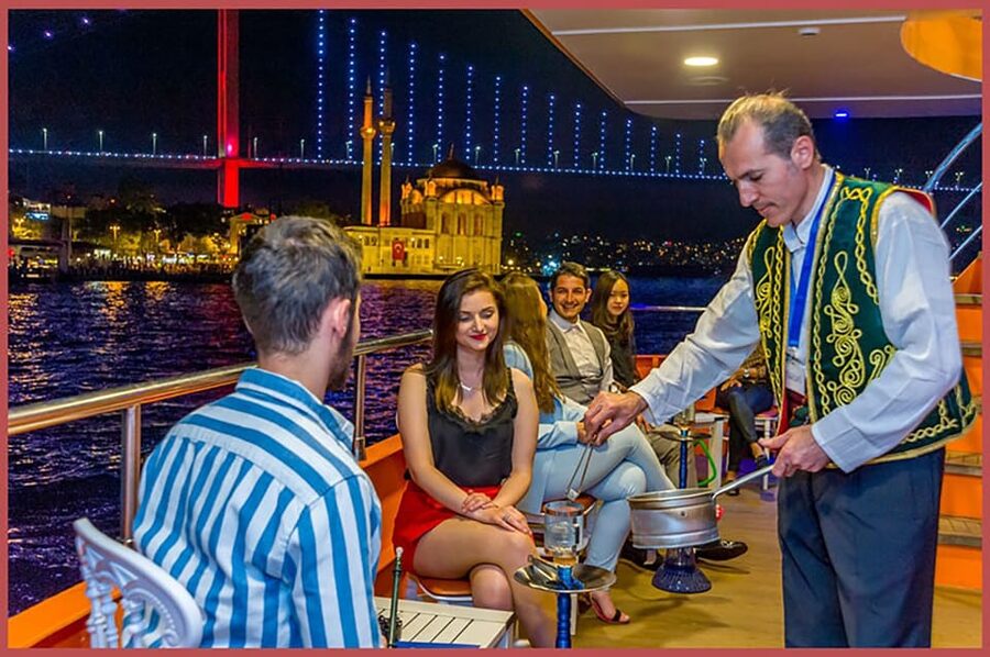 Istanbul: Bosphorus Night Dinner Cruise with Private Table - Pickup, boarding, and the 20:15 departure