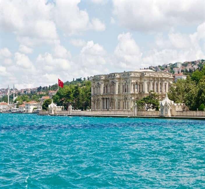Istanbul Bosphorus Sunset Guided Cruise Tour - Dolmabahce Palace and the grand waterfront