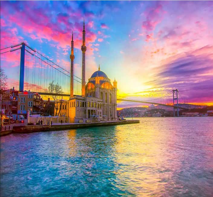 Istanbul Bosphorus Sunset Guided Cruise Tour - Maiden’s Tower and Galata Tower from the water