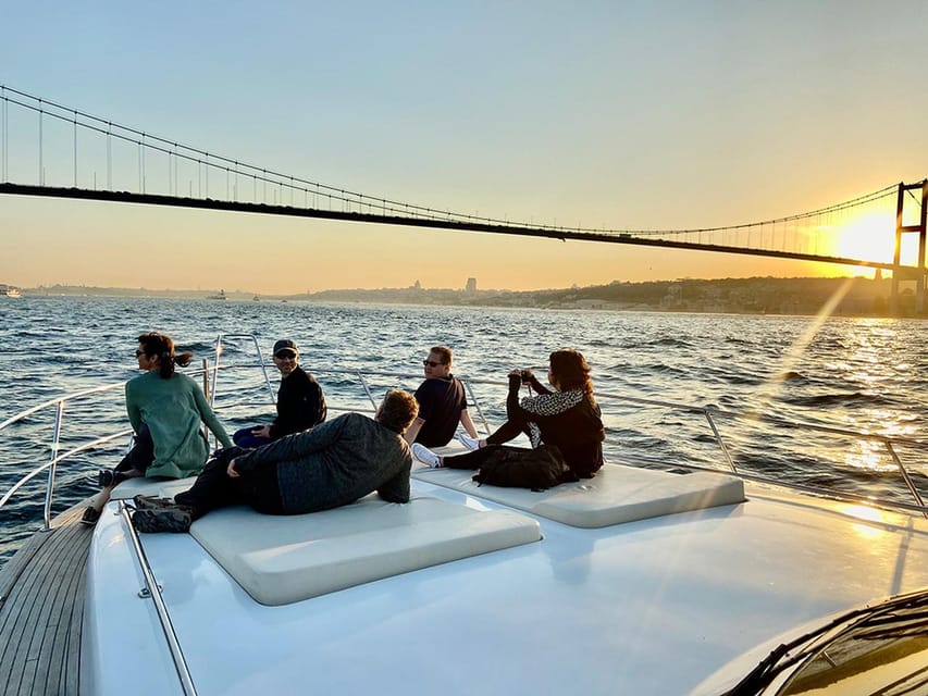 Istanbul: Bosphorus Yacht Cruise at Sunset with Snacks - Dolmabahce Palace and the golden-hour views