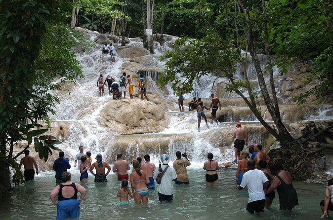 Jamaica Dunn's River Falls Party Cruise with Snorkeling - Timing, transport, and group size