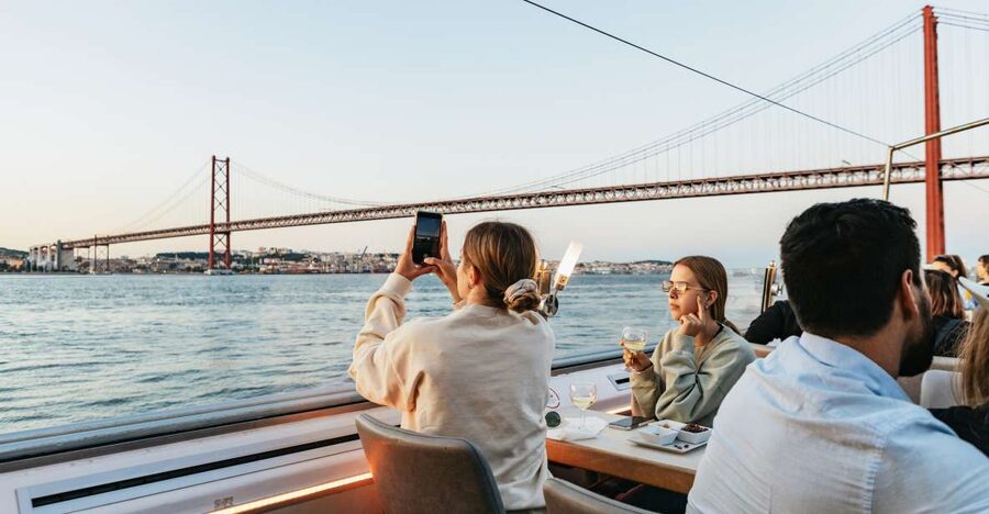 Lisbon: Sunset Cruise with Welcome Drink and Snacks - The boat, seating, and comfort