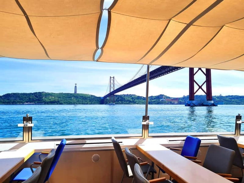 Lisbon: Tejo River Sightseeing Cruise - Passing under the 25 de Abril Bridge