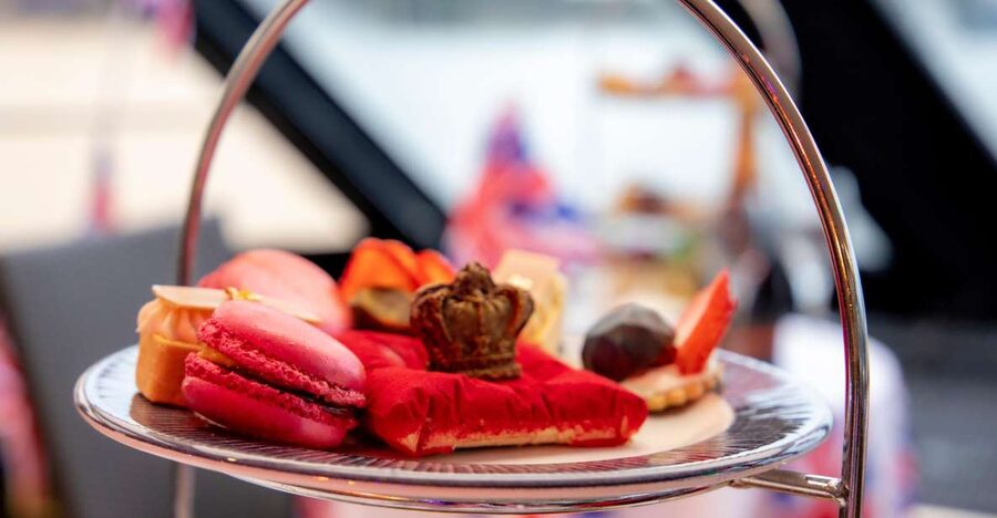 London: Afternoon Tea Cruise on the River Thames - The afternoon tea: sandwiches, scones, and cakes