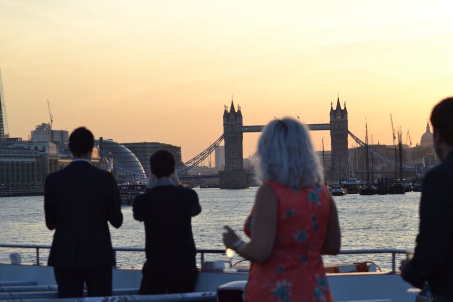 London: River Thames Evening Cruise with Bubbly and Canapés - Setting off from Tower Millennium Pier