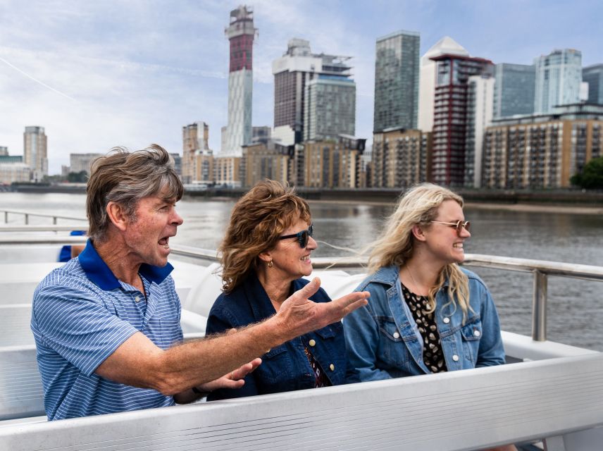London: Westminster to Tower Bridge River Thames Cruise - Open deck, indoor seating, and onboard drinks