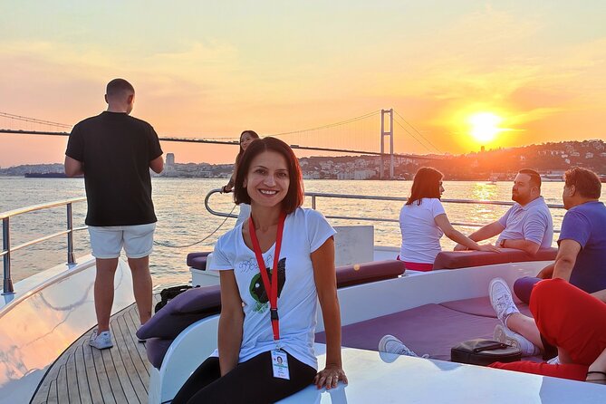 Luxury Sunset Yacht Cruise on the Bosphorus – Refresh & Relax - Tea, baklava, and the final city views
