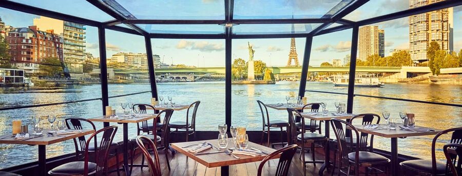 Paris: 3-Course Lunch Cruise on the River Seine - A glass boat with a front-row view of Paris