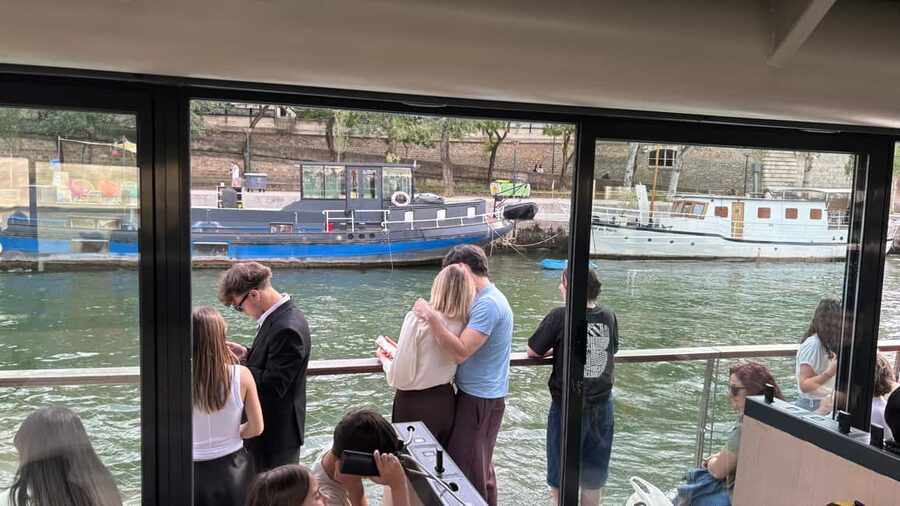 Paris: Illuminations River Cruise with Audio Commentary - Boarding beneath the Eiffel Tower
