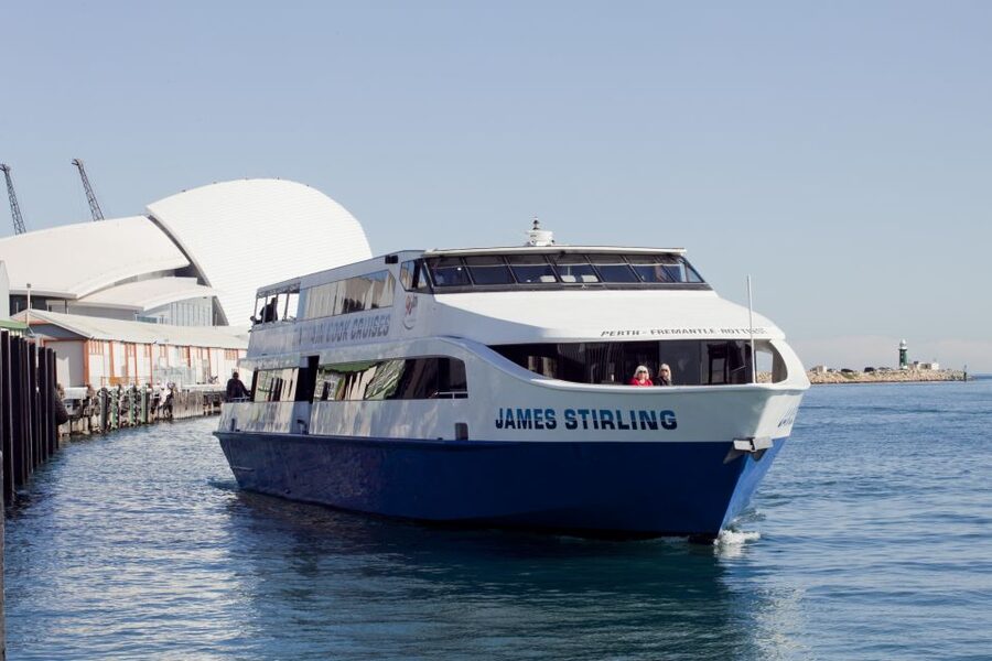 Perth: Swan River Lunch Cruise - Lunch arrives while the river keeps moving