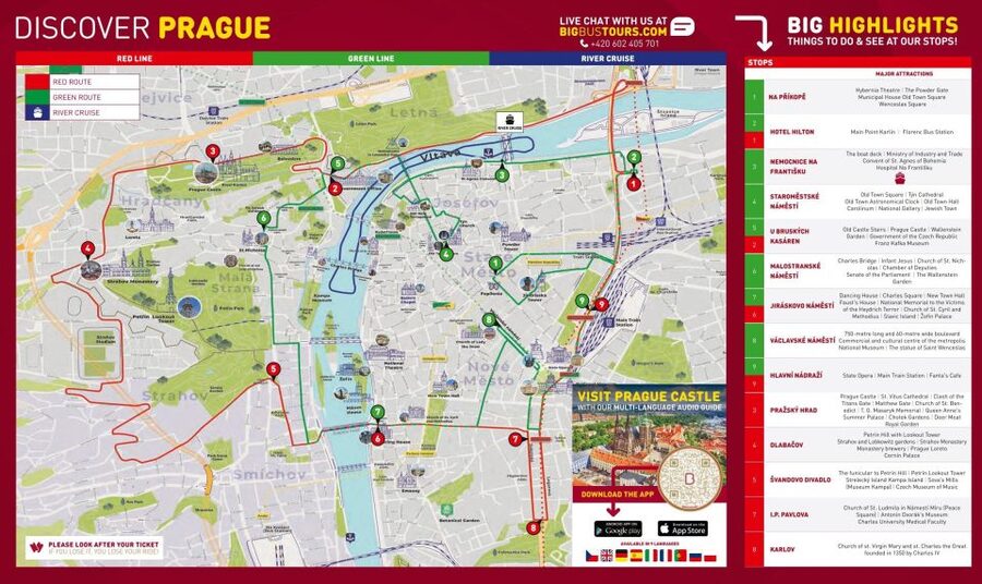 Prague: Big Bus Hop-on Hop-off, Castle Tour and River Cruise - What the service gets right