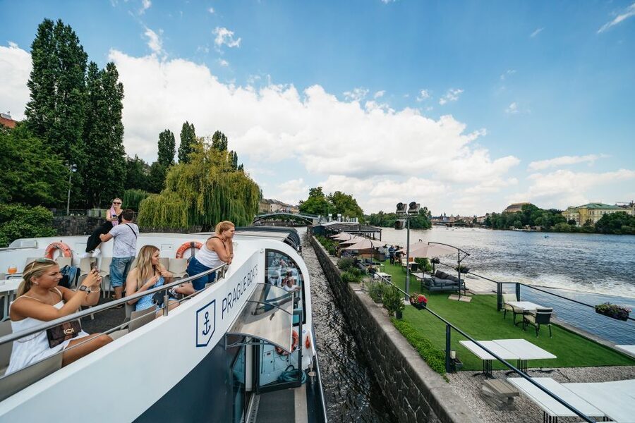 Prague: Vltava River Lunch Cruise in an Open-Top Glass Boat - Boarding at Pier 3A and finding the right boat