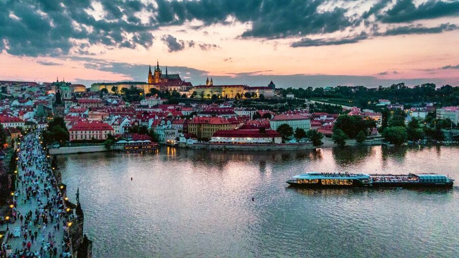 Prague: Vltava River Night Cruise with Buffet - Seating, groups, and practical details