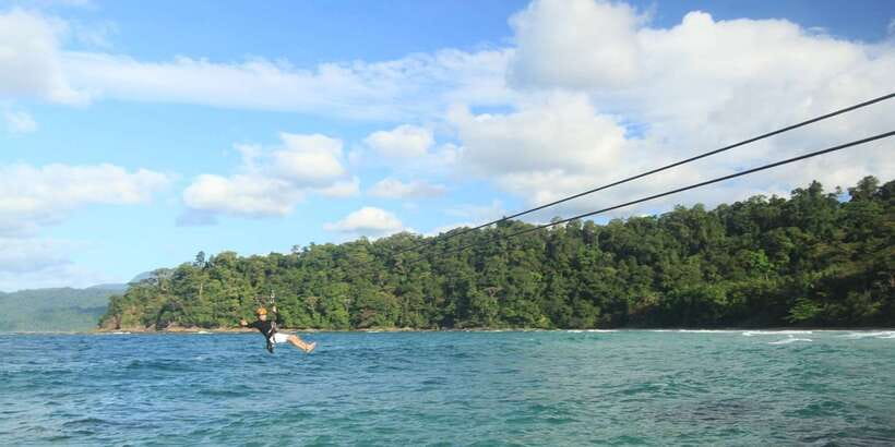 Puerto Princesa: Underground River, Zipline, Paddleboat Tour - A local buffet lunch on Sabang Beach